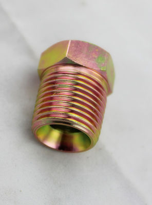 อะแดปเตอร์เกลียว NPT ไฮดรอลิกสีเหลืองชุบสังกะสี, ข้อต่อไฮดรอลิกและอุปกรณ์เสริม